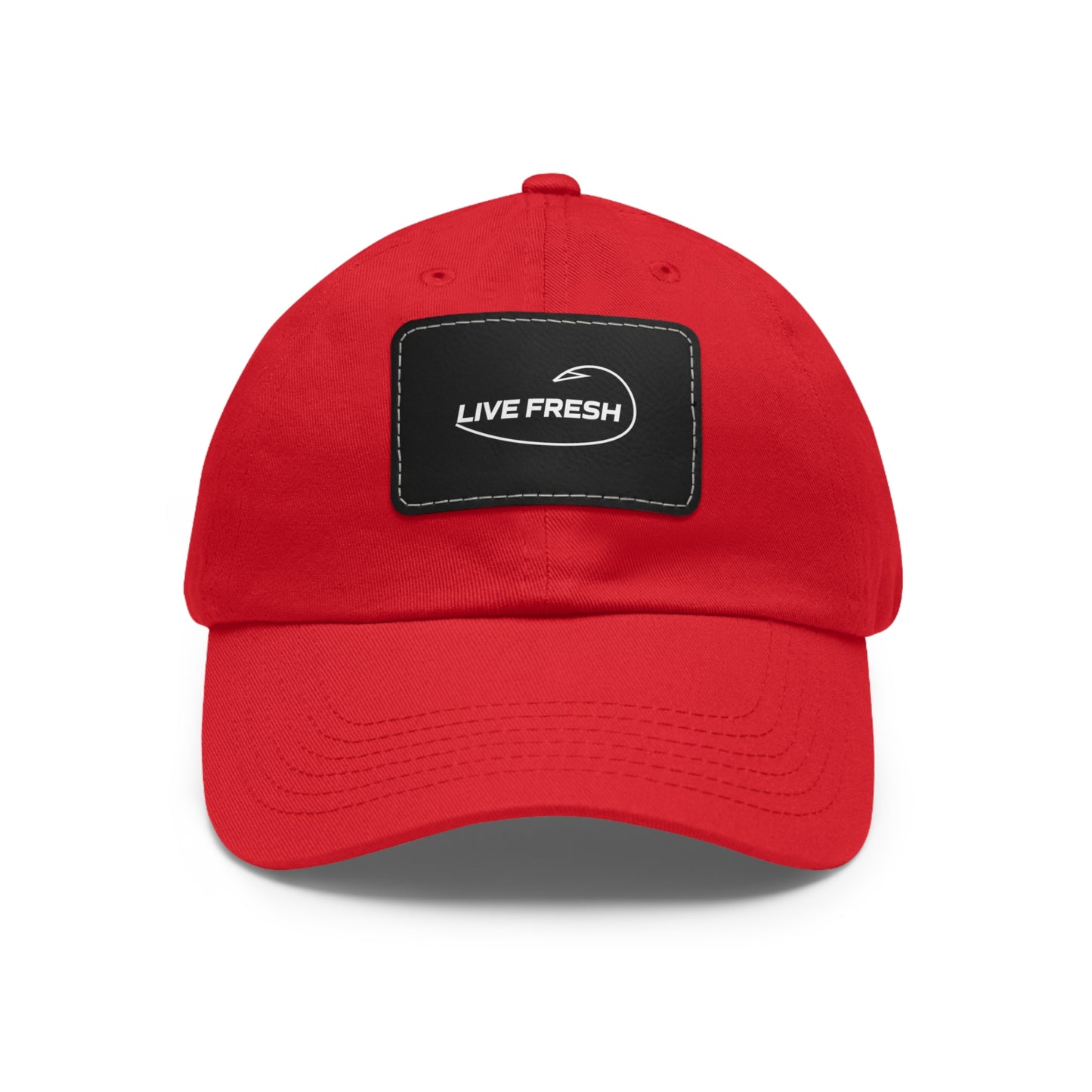 Fresh Coast Fishing Co. LIVE FRESH Hat with Leather Patch (Rectangle)