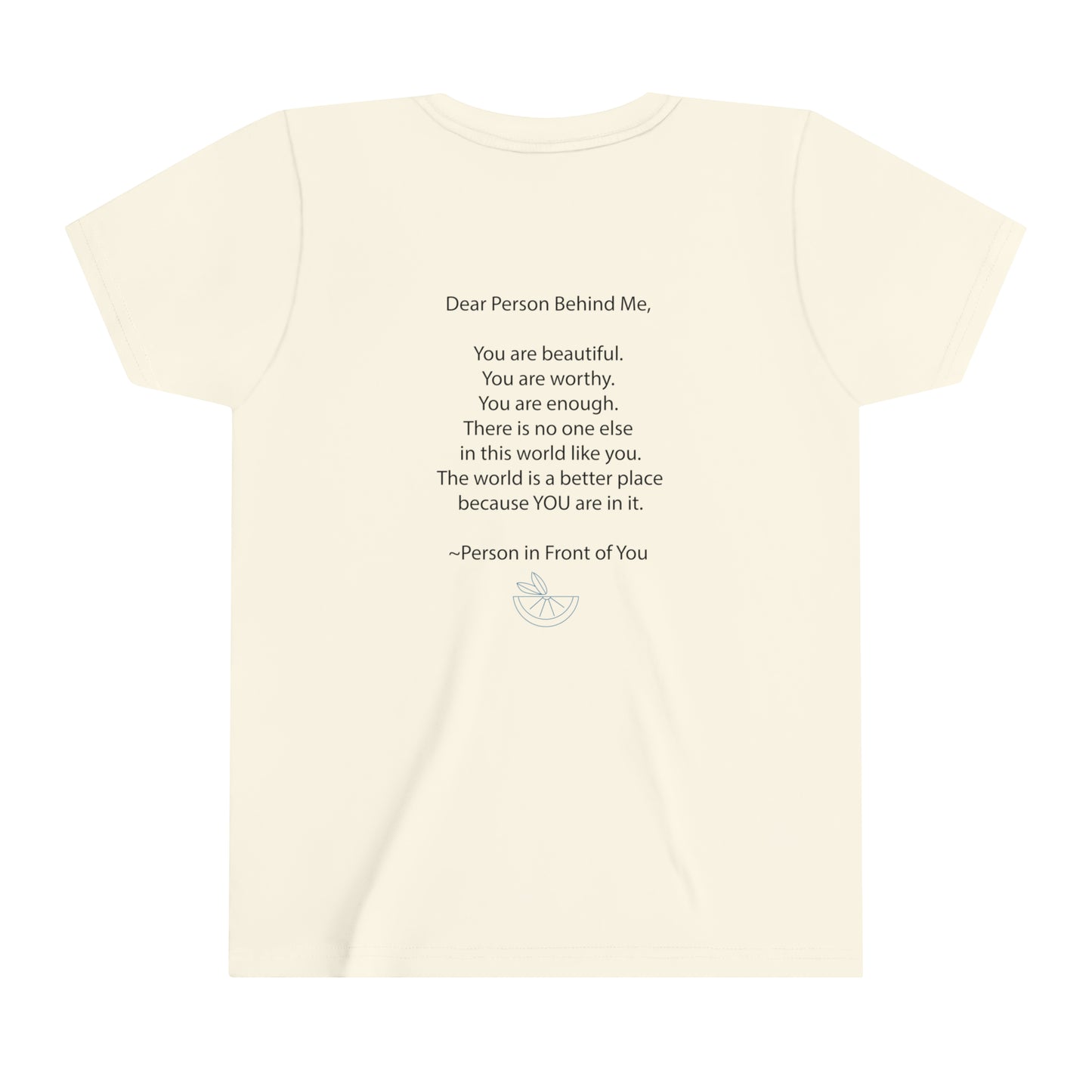 Dear Person Behind Me Youth Short Sleeve Tee