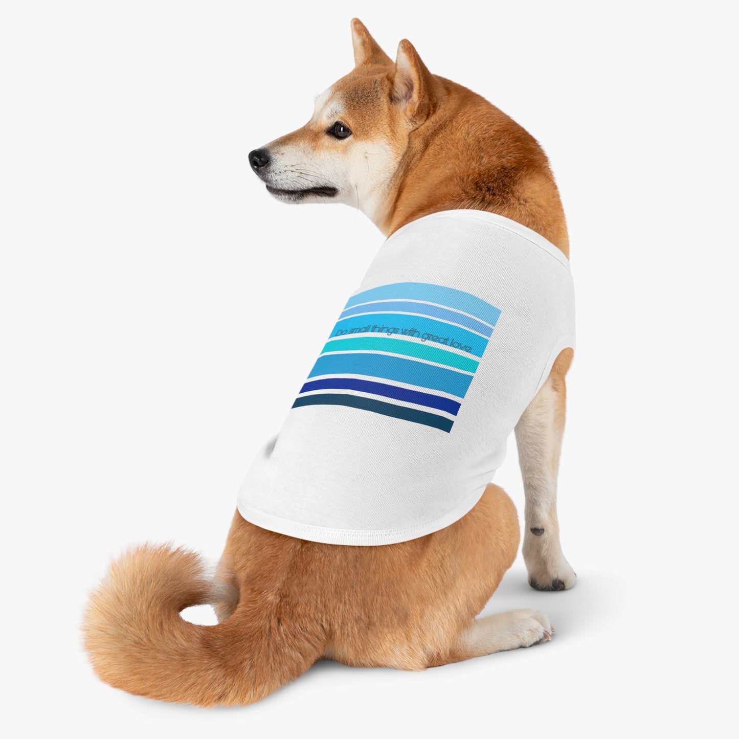 HLC Blue Stripes Pet Tank Top