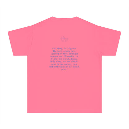 Hail Mary Prayer/Flowers Youth Midweight Tee