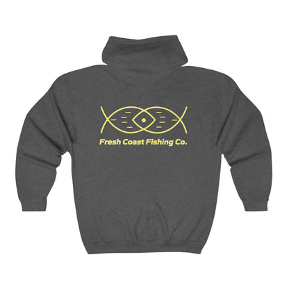 FCF Co. Live Fresh Unisex Heavy Blend™ Full Zip Hooded Sweatshirt