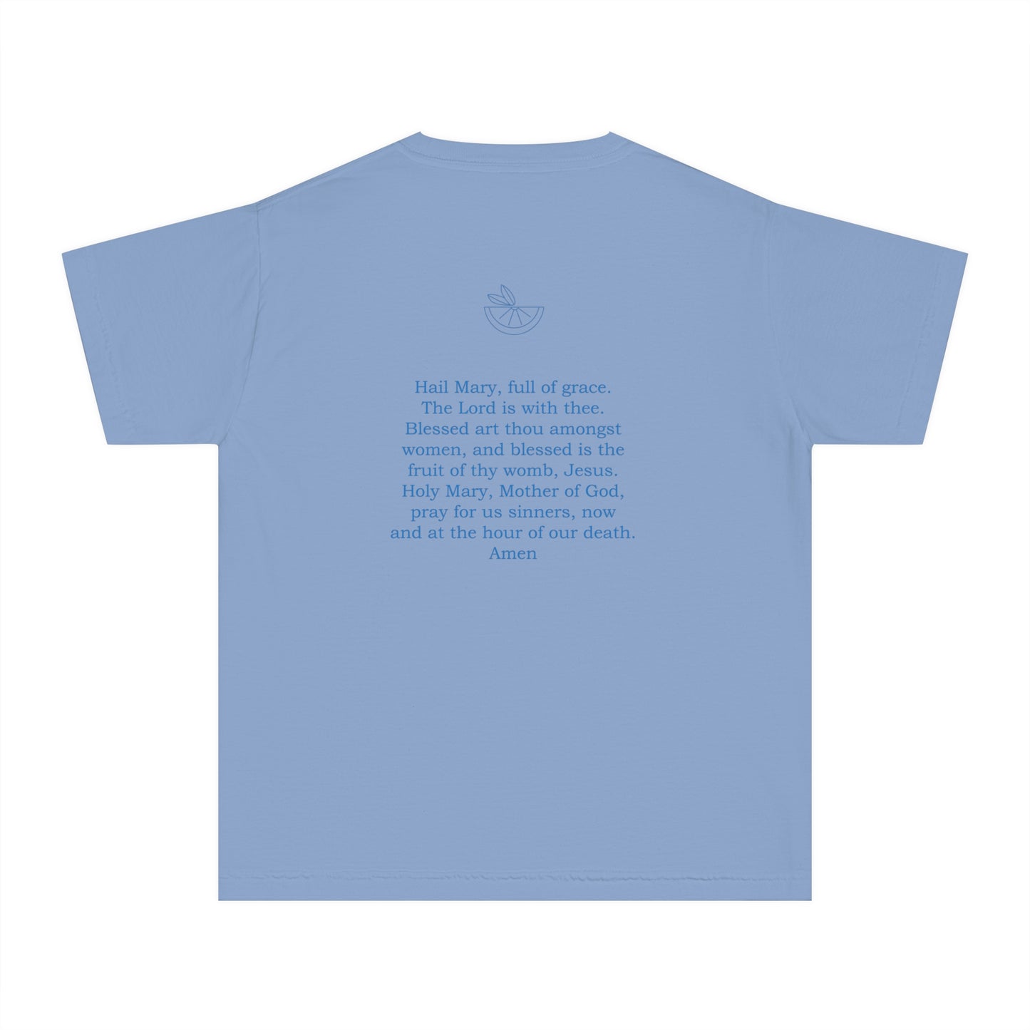 Hail Mary Prayer/Flowers Youth Midweight Tee