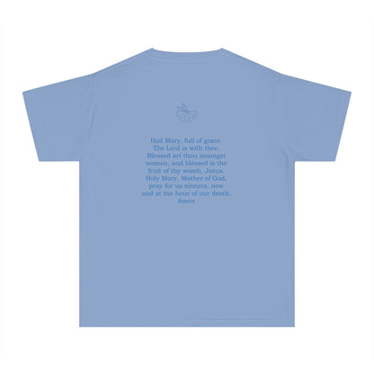 Hail Mary Prayer/Flowers Youth Midweight Tee