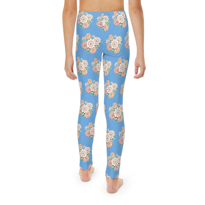 Hail Mary Flowers Youth Full-Length Leggings (AOP)