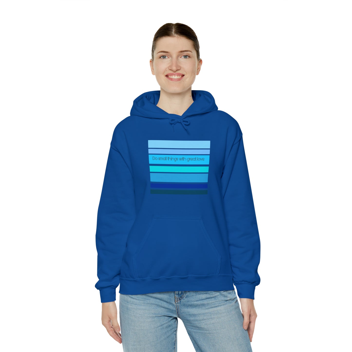 HLC Blue Stripes Unisex Heavy Blend™ Hooded Sweatshirt