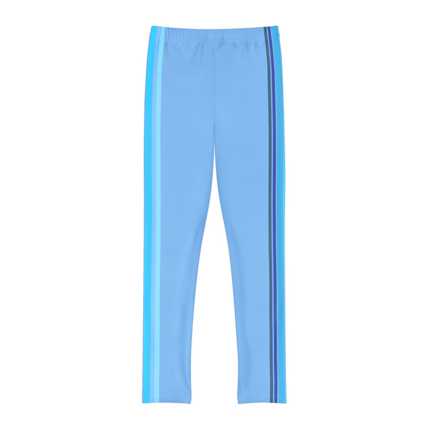 HLC Blue Stripes Youth Full-Length Leggings (AOP)