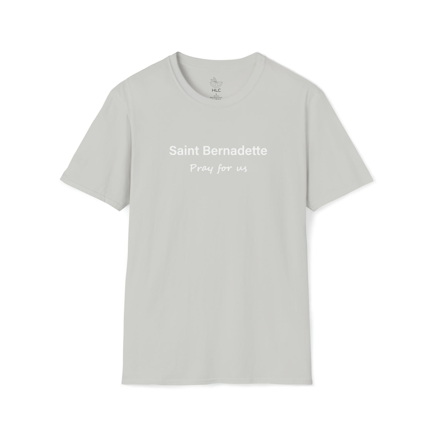 Saint Bernadette Pray for Us Unisex Softstyle T-Shirt