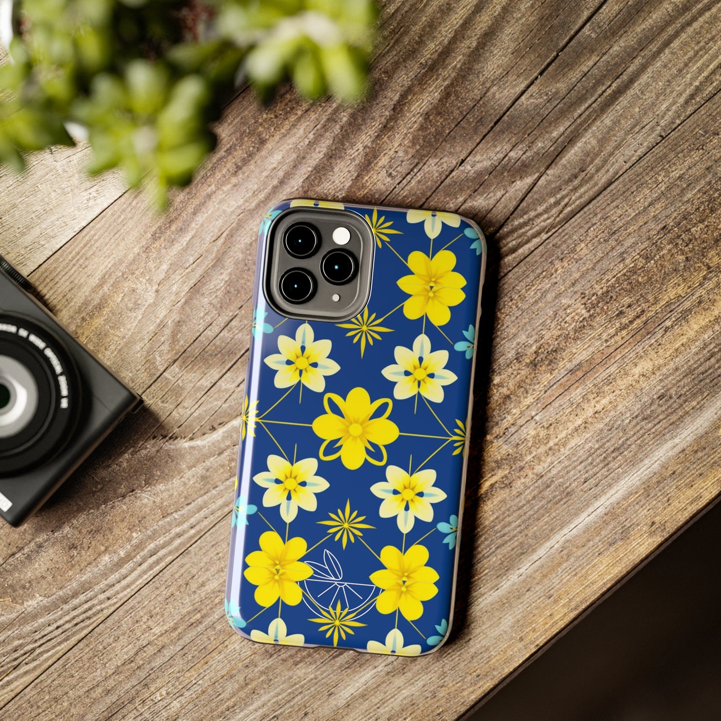 Vintage Yellow Flowers Tough Phone Cases