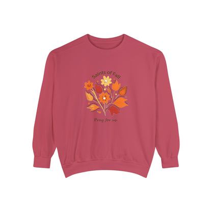 Saints of Fall Unisex Garment-Dyed Sweatshirt