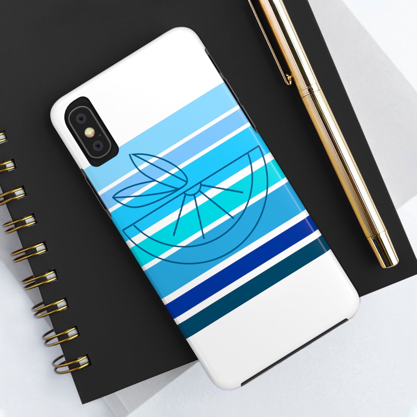 HLC Blue Stripes Tough Phone Cases