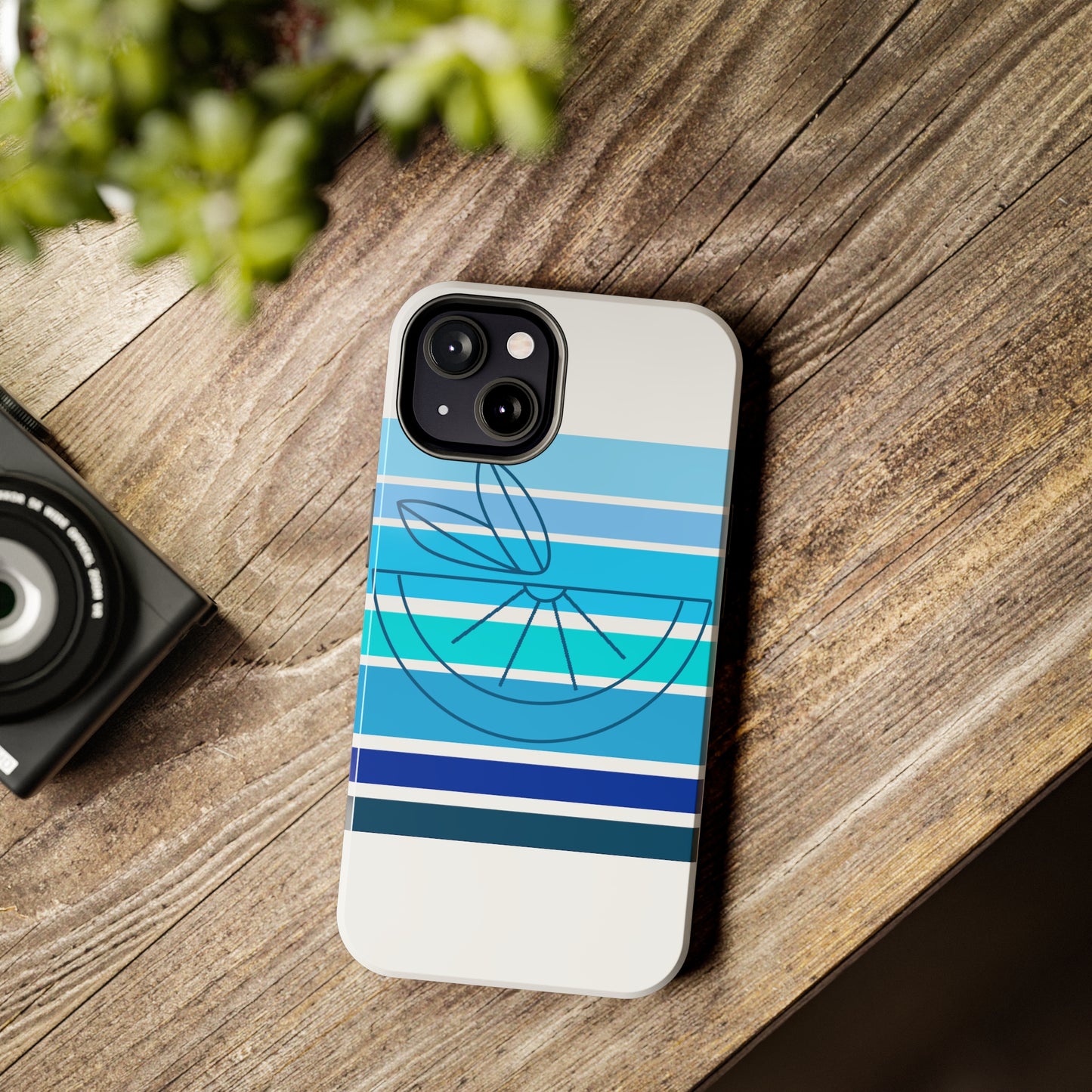 HLC Blue Stripes Tough Phone Cases