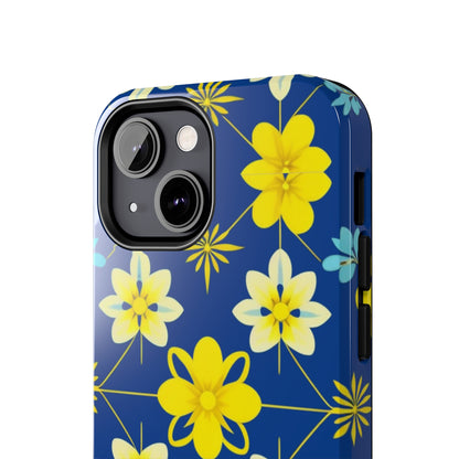 Vintage Yellow Flowers Tough Phone Cases