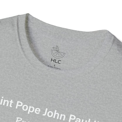 Saint Pope John Paul II Pray for Us Unisex Softstyle T-Shirt