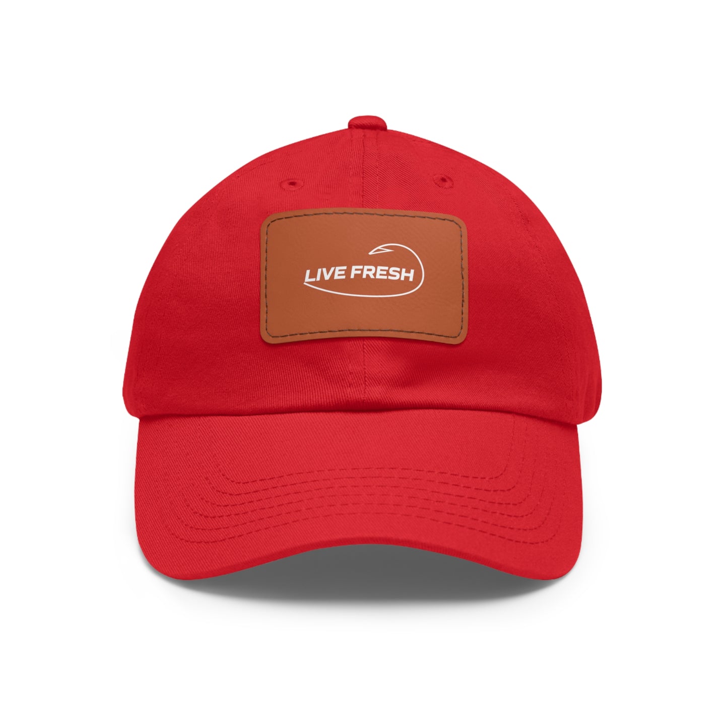 Fresh Coast Fishing Co. LIVE FRESH Hat with Leather Patch (Rectangle)