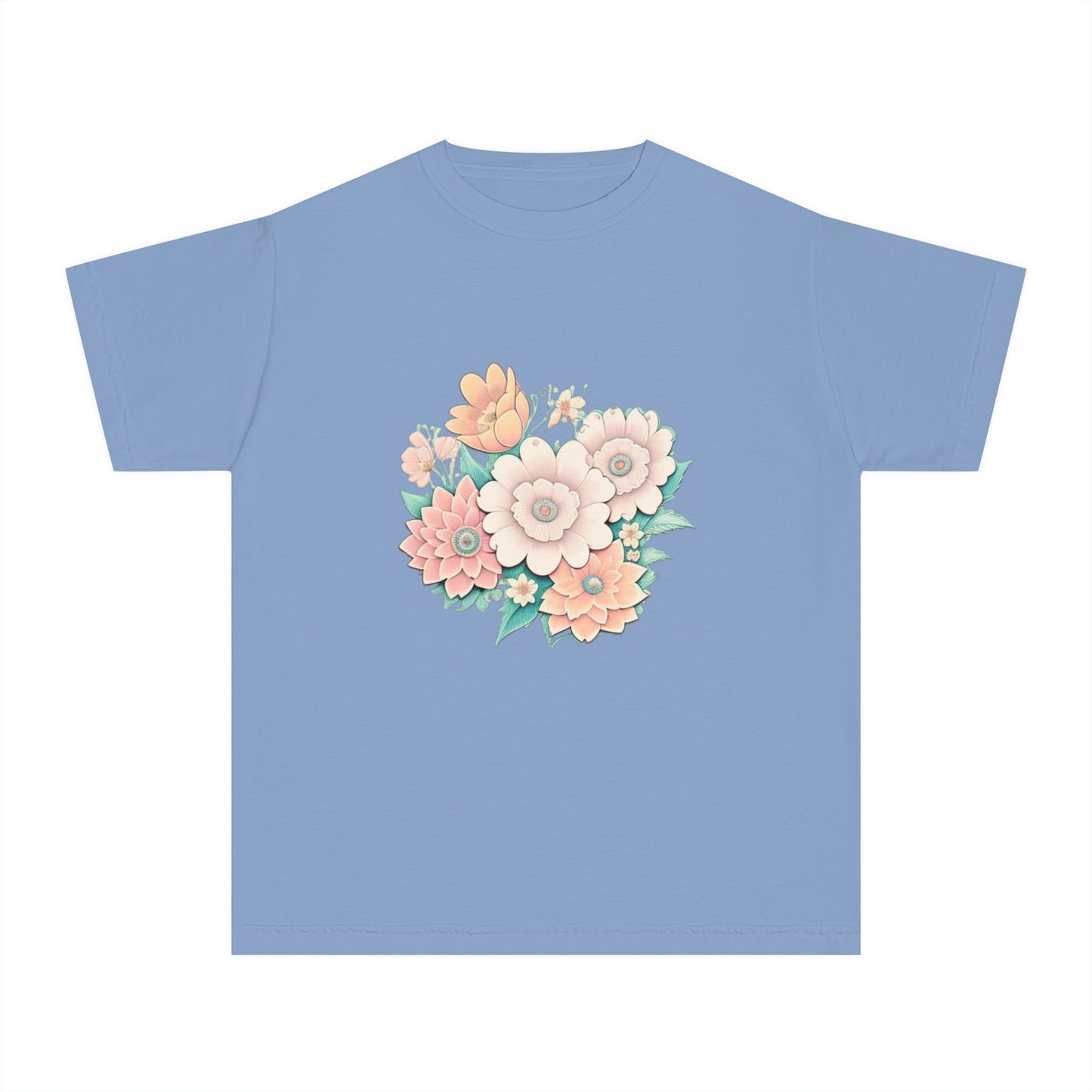 Hail Mary Prayer/Flowers Youth Midweight Tee