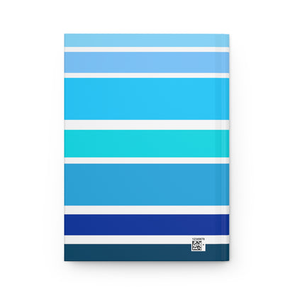 HLC Blue Stripes Hardcover Journal Matte