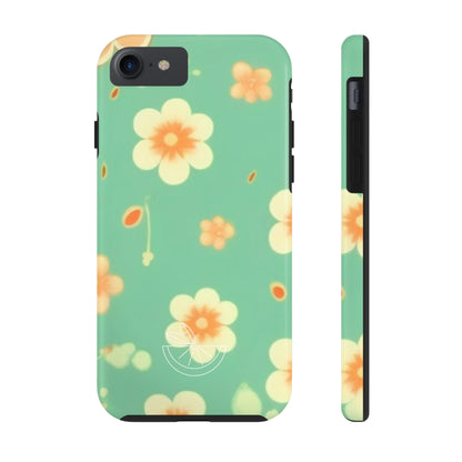 Vintage Coral flowers Tough Phone Cases