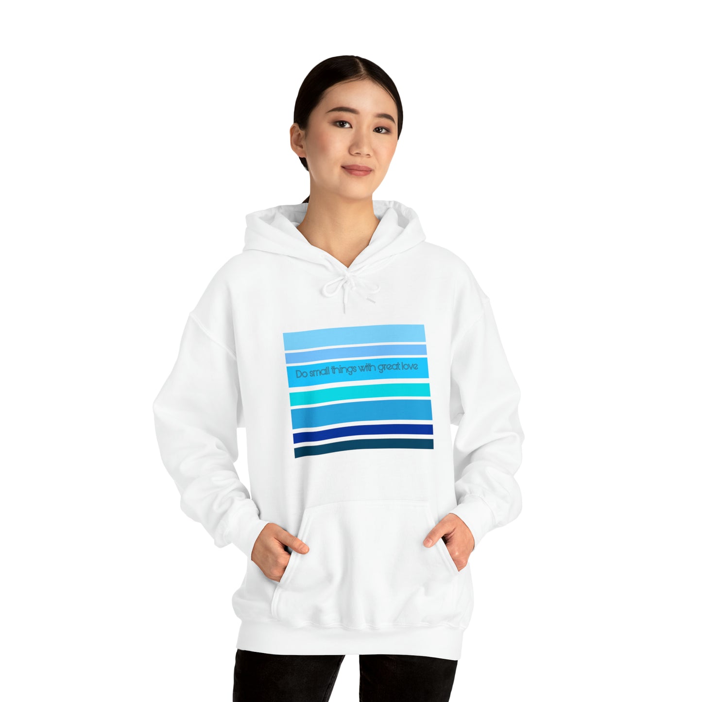 HLC Blue Stripes Unisex Heavy Blend™ Hooded Sweatshirt