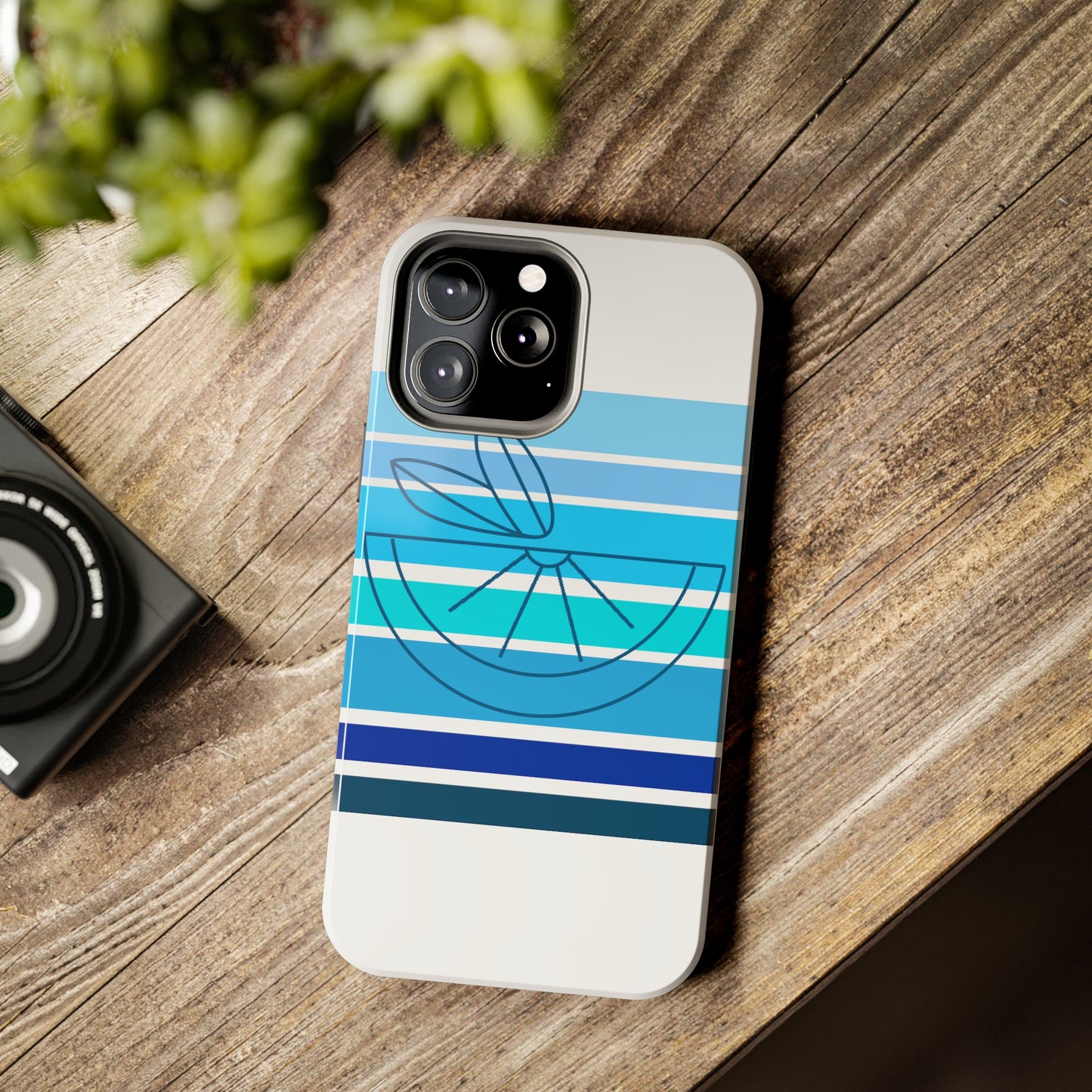 HLC Blue Stripes Tough Phone Cases