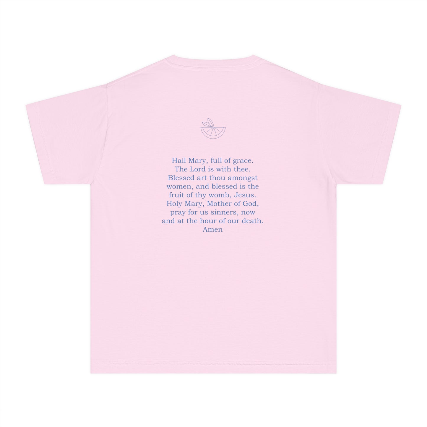 Hail Mary Prayer/Flowers Youth Midweight Tee