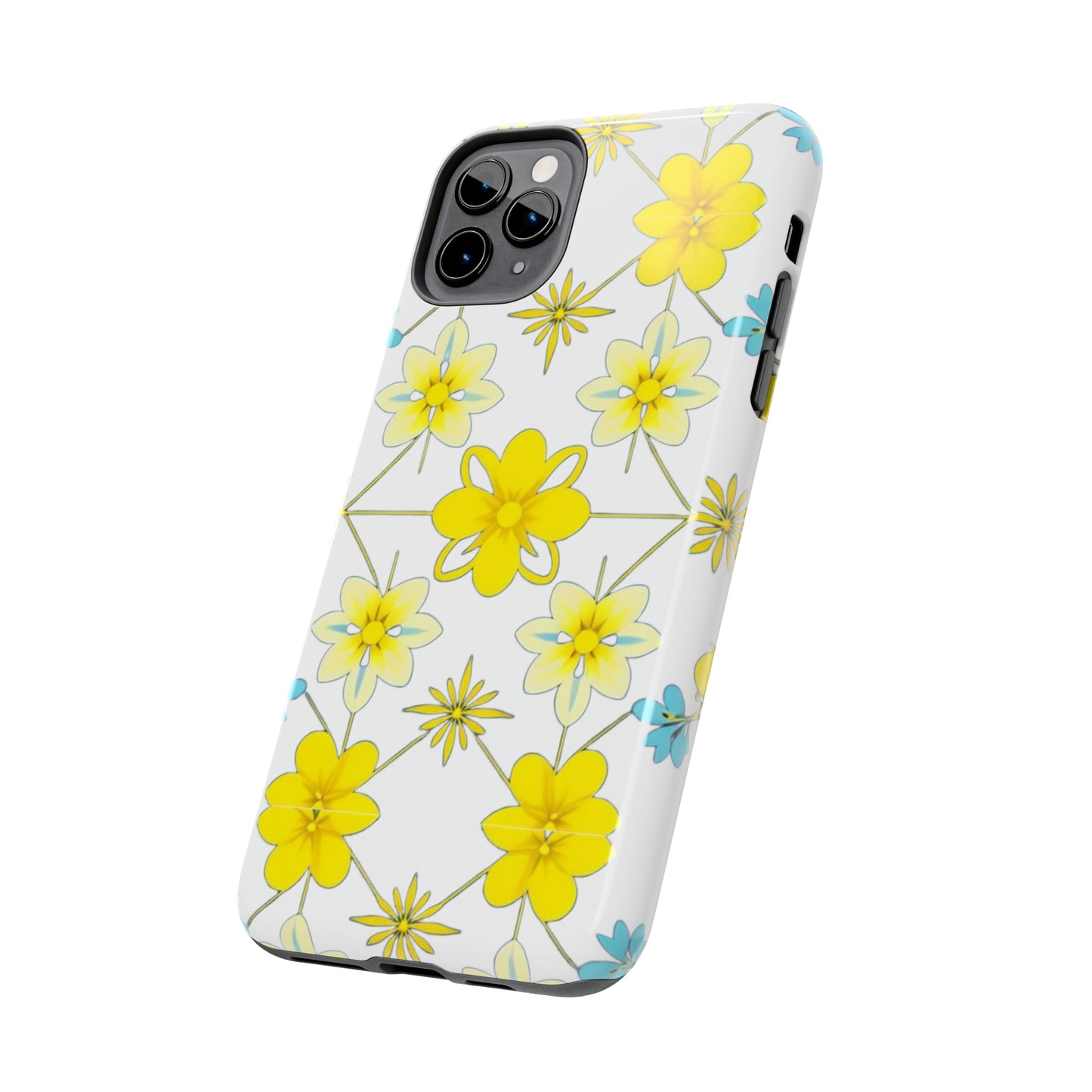 Vintage Yellow Flowers Tough Phone Cases