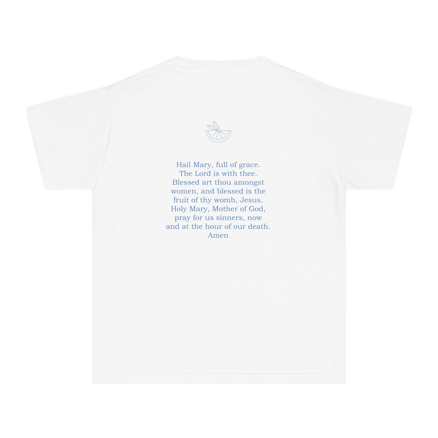 Hail Mary Prayer/Flowers Youth Midweight Tee