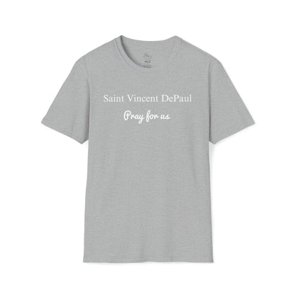 Saint Vincent DePaul Pray for Us Unisex Softstyle T-Shirt