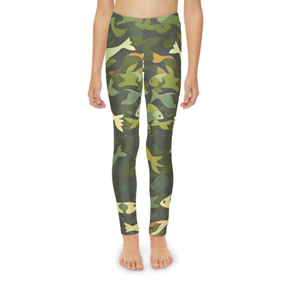 FCF Co. Fish Camo Youth Full-Length Leggings (AOP)