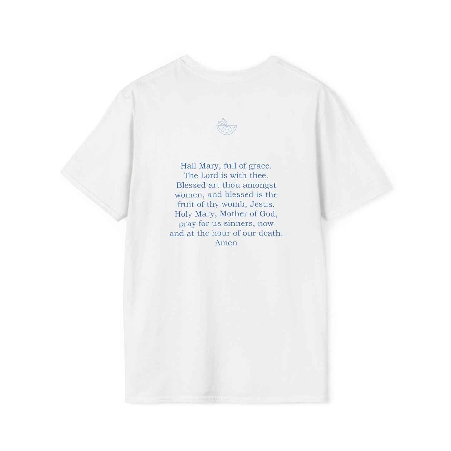 Hail Mary W/ prayer Unisex Softstyle T-Shirt