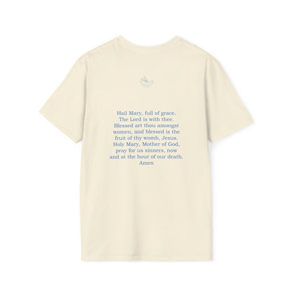 Hail Mary w/prayer Unisex Softstyle T-Shirt