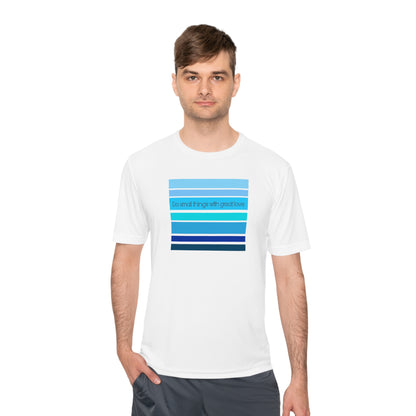 HLC Blue Stripes Unisex Moisture Wicking Tee