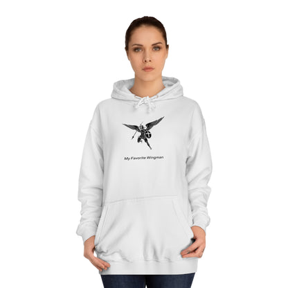 Archangel Saint Michael Wingman Unisex College Hoodie