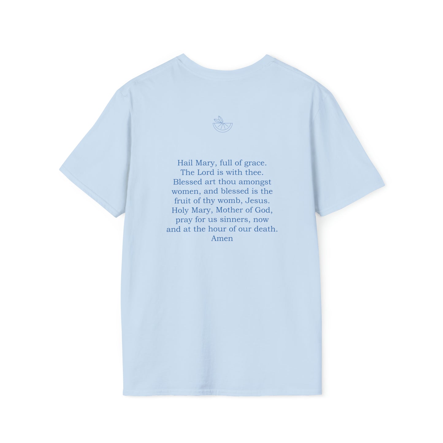 Hail Mary W/ prayer Unisex Softstyle T-Shirt