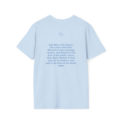 Hail Mary W/ prayer Unisex Softstyle T-Shirt