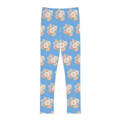 Hail Mary Flowers Youth Full-Length Leggings (AOP)