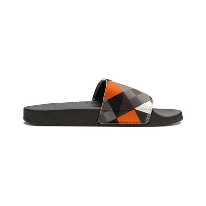 Orioles Fan Geo Print Youth PU Slide Sandals