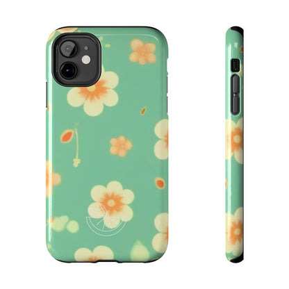 Vintage Coral flowers Tough Phone Cases