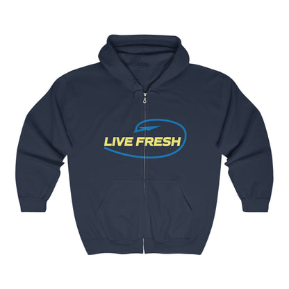 FCF Co. Live Fresh Unisex Heavy Blend™ Full Zip Hooded Sweatshirt