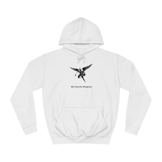 Archangel Saint Michael Wingman Unisex College Hoodie