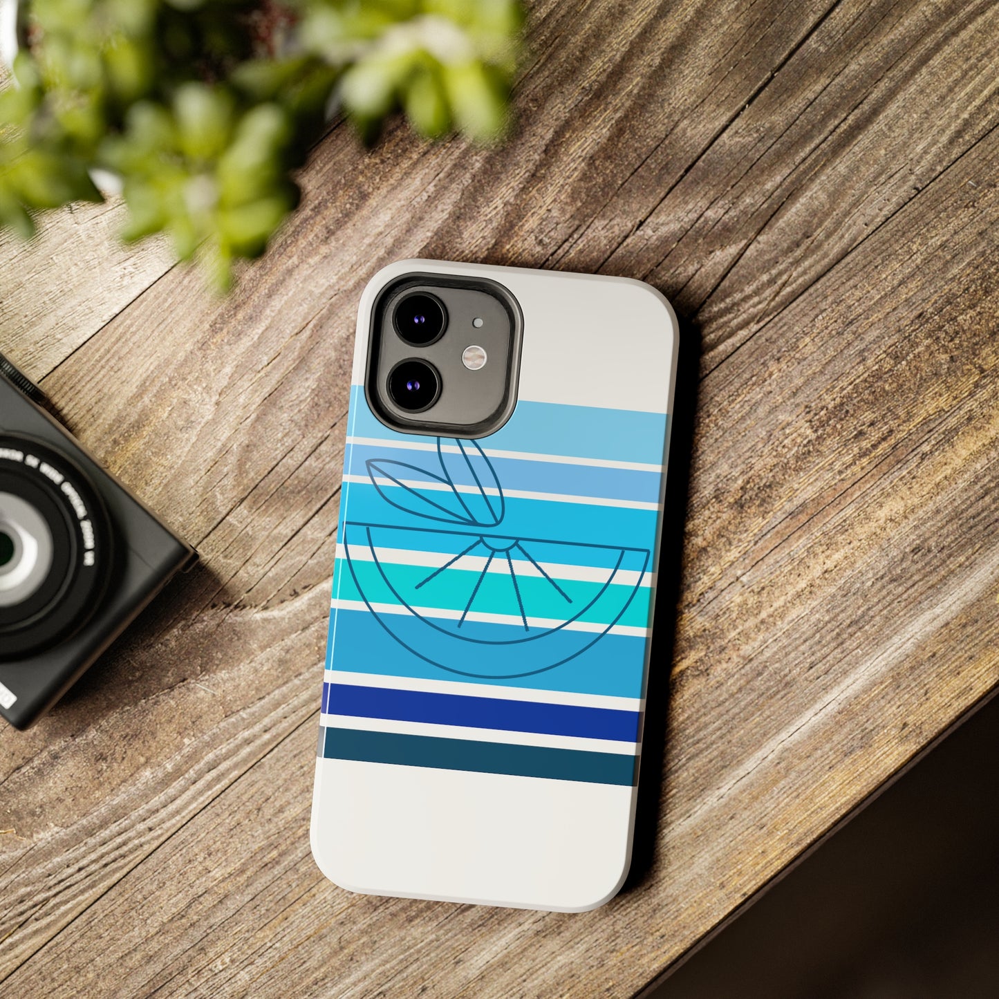 HLC Blue Stripes Tough Phone Cases