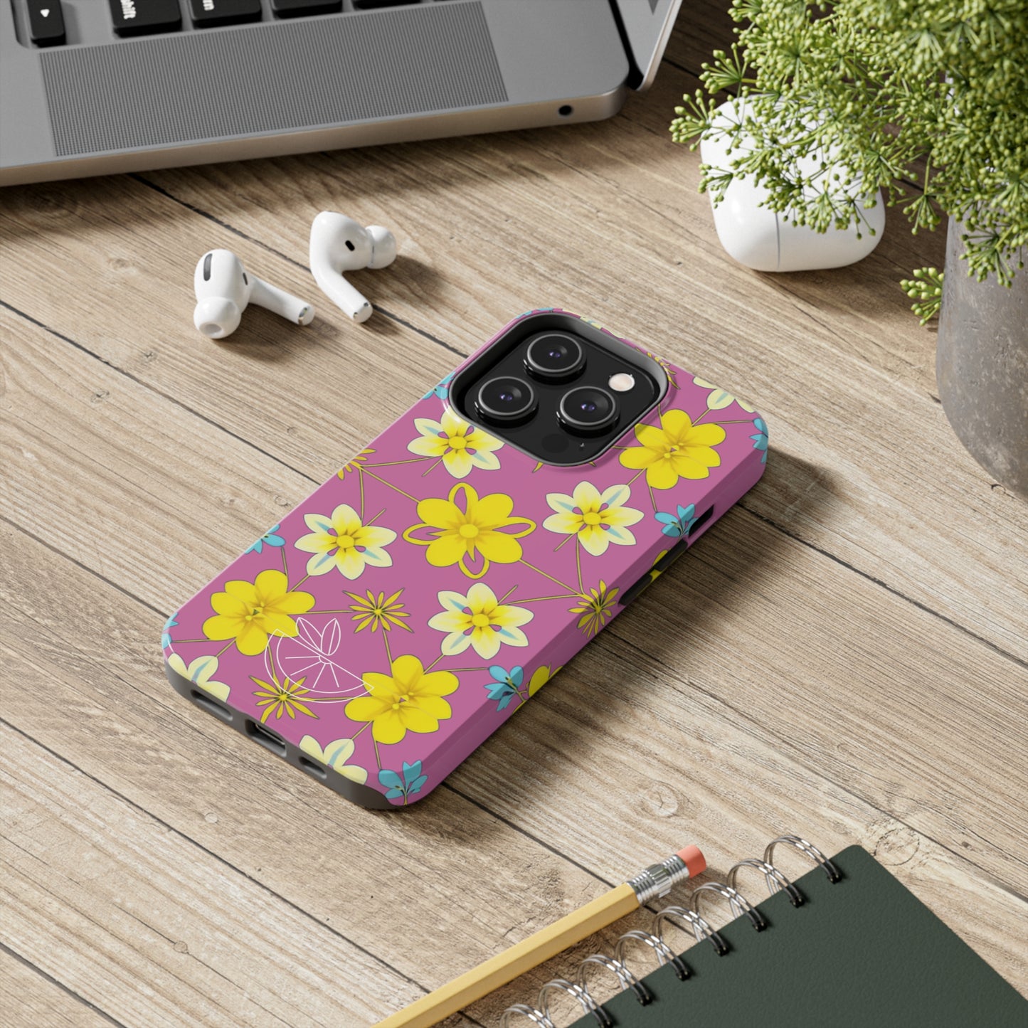 Vintage Yellow Flowers Tough Phone Cases