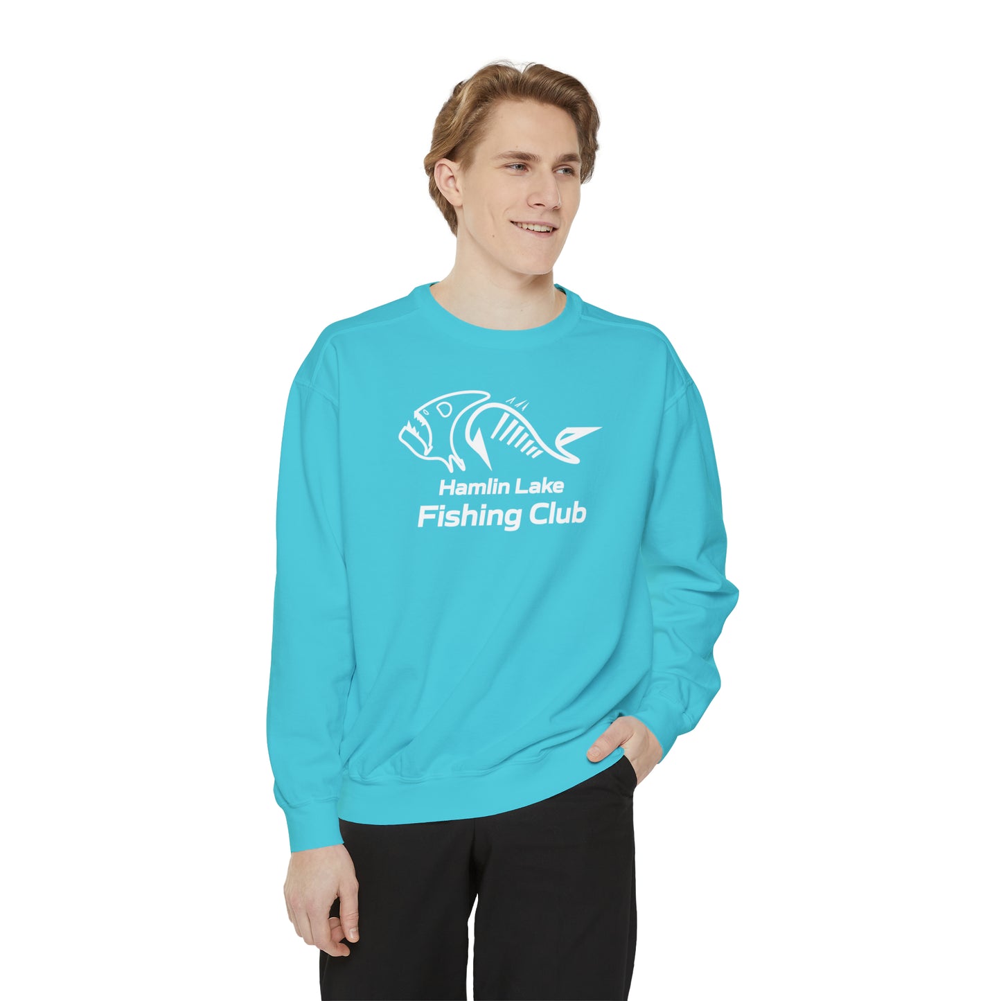 FCF Co. Hamlin Lake Fishing Club Unisex Garment-Dyed Sweatshirt