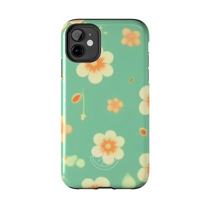 Vintage Coral flowers Tough Phone Cases