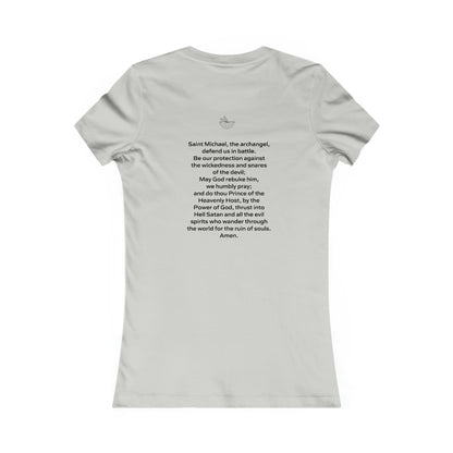 Archangels Saint Michael w prayer Women's Favorite Tee