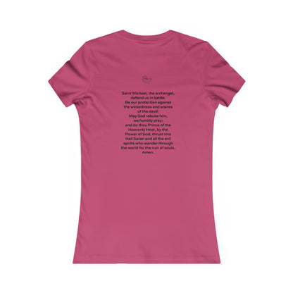 Archangels Saint Michael w prayer Women's Favorite Tee