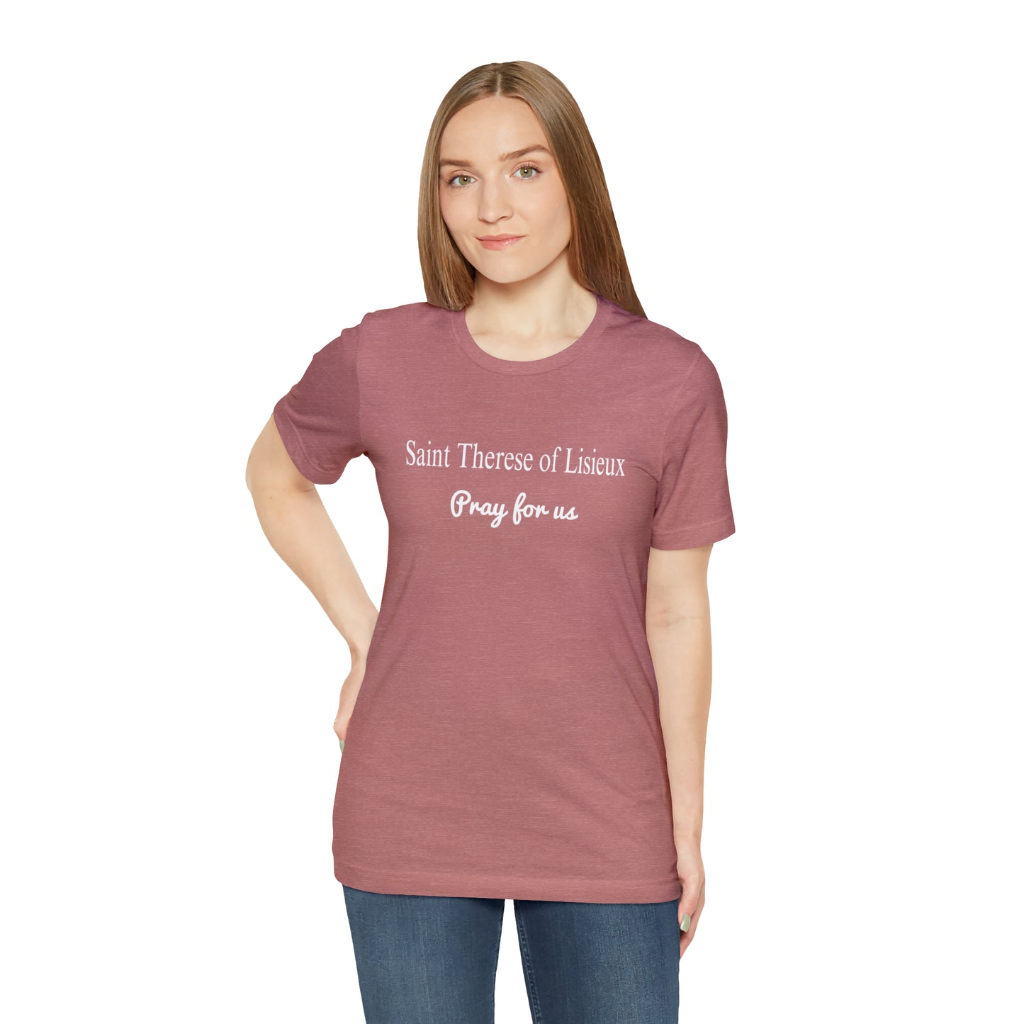 Saint Therese of Lisieux Unisex Jersey Short Sleeve Tee