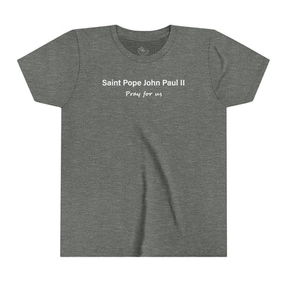 Saint Pope John Paul II Youth Short Sleeve Tee