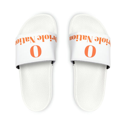 Orioles Fan Youth PU Slide Sandals