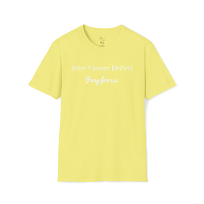 Saint Vincent DePaul Pray for Us Unisex Softstyle T-Shirt