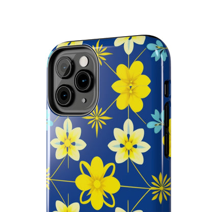 Vintage Yellow Flowers Tough Phone Cases